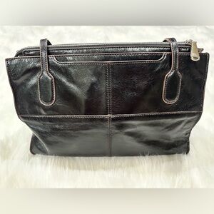 Hobo vintage black leather shoulder bag